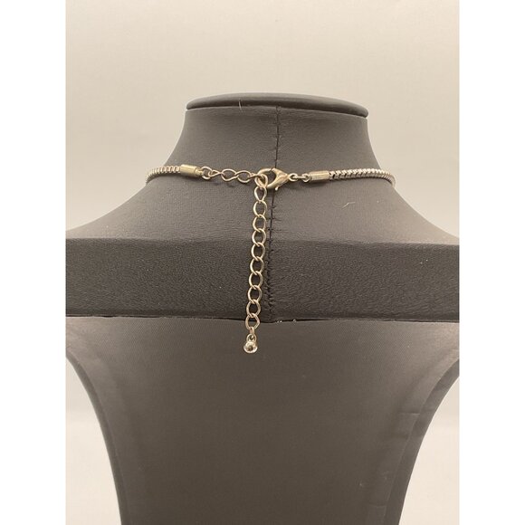 Silver & Gold-Tone Pendant Necklace With Adjustable Chain - Picture 3 of 4